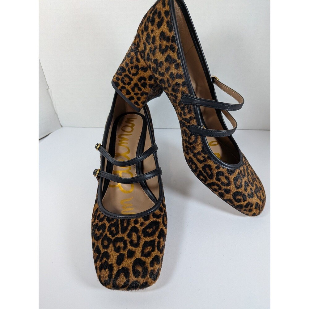 Sam Edelman Leopard Print Mary Jane Heels - Picture 2 of 8